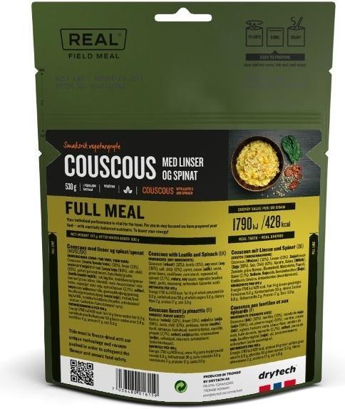 Immagine prodotto REAL Couscous di campo con lenticchie e spinaci vegetariano