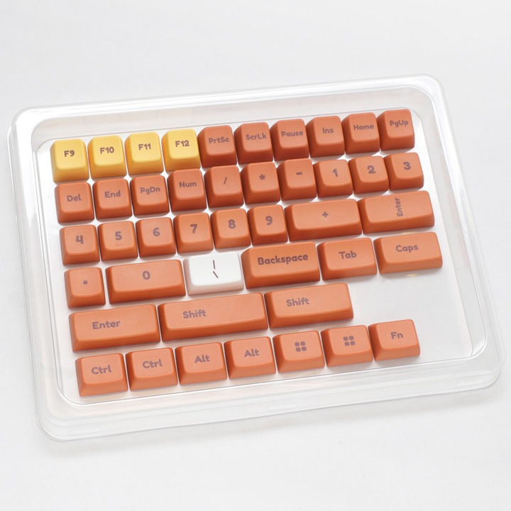 Actual product image Ducky Daisy PBT Dye Sublimation Set - 133 Keycaps