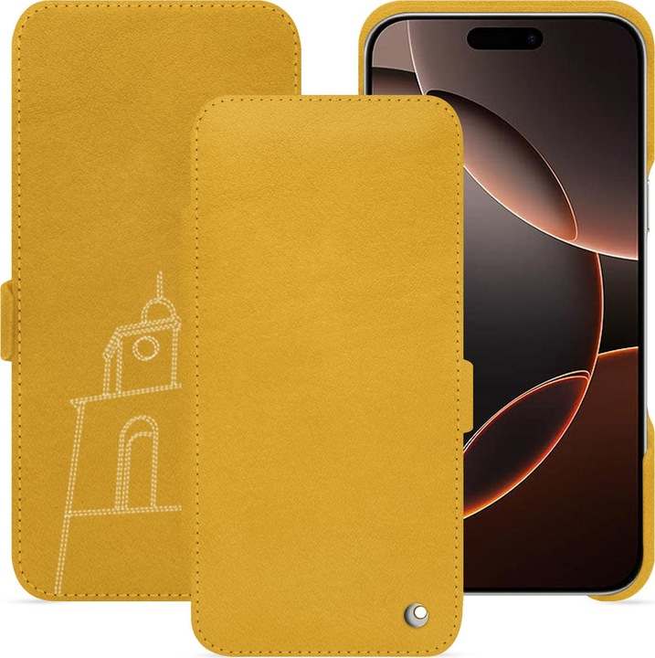 Actual product image Noreve Horizontal leather flap shell (Apple iPhone 16 Pro)