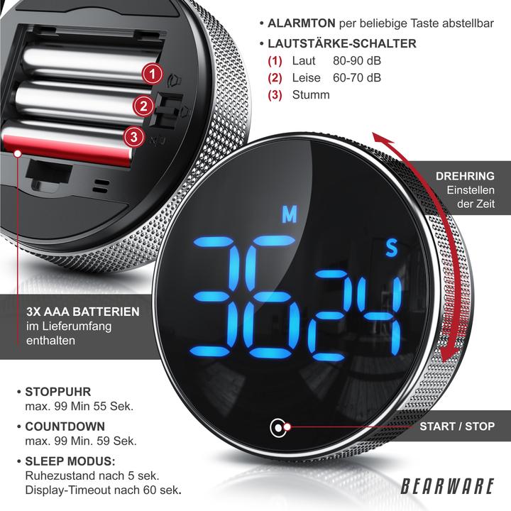 Actual product image Bearware Kitchen timer