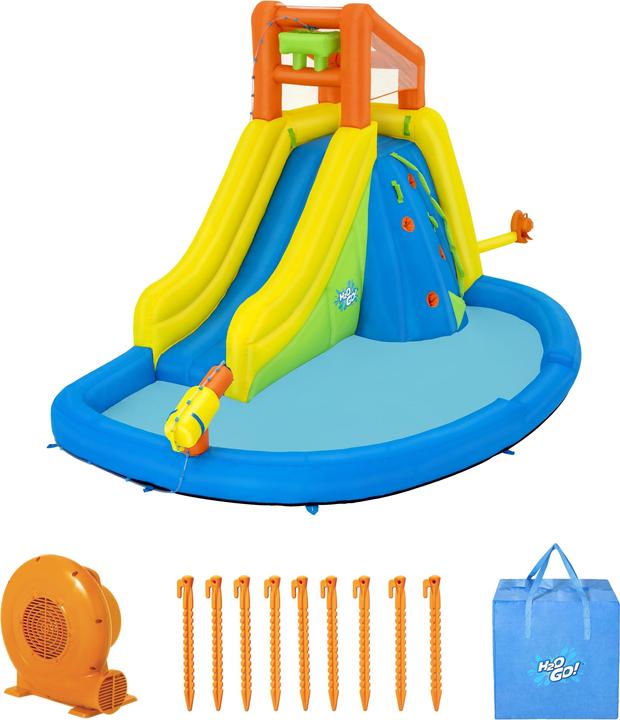 Produktbild Bestway Inflatable Water Park Pool 435x286x267cm + 5 Years Garden 53478