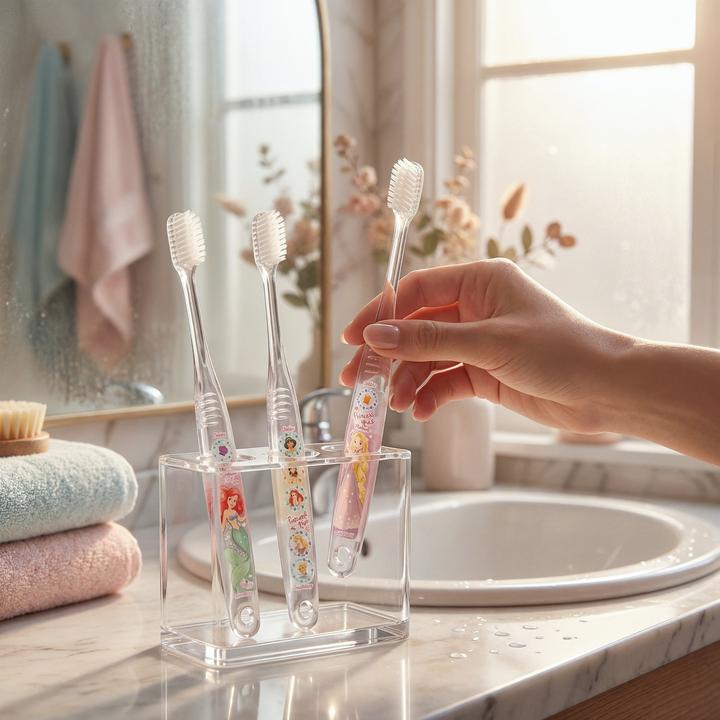 Image du produit Disney Brosse à dents Princesse Clear - Lot de 3 (Souple, 3 x)