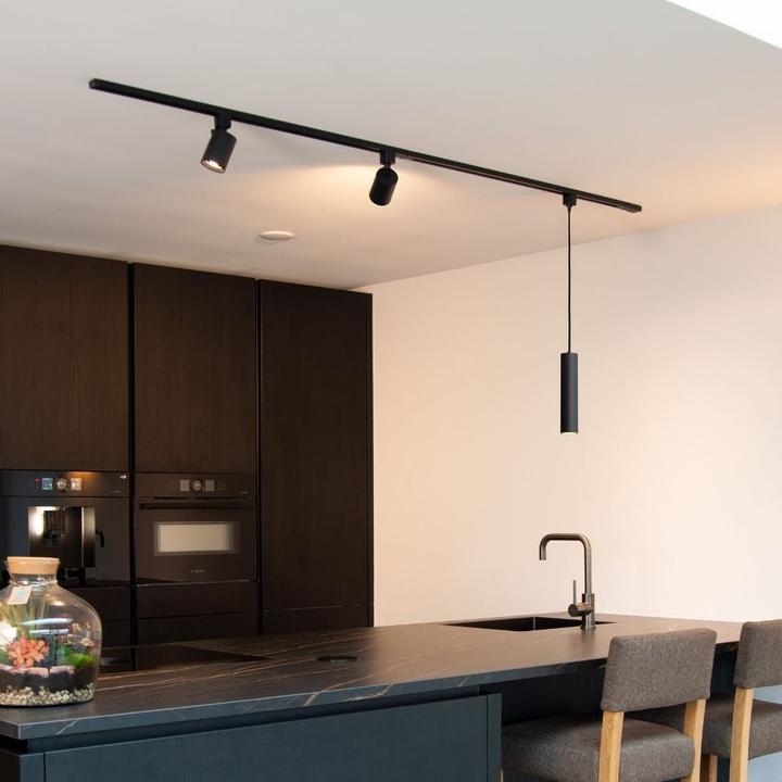 Produktbild Lucide TRACK FLORIS pendel - Schienensystem - 1xGU10 - Schwarz 09955/01/30 (GU10)