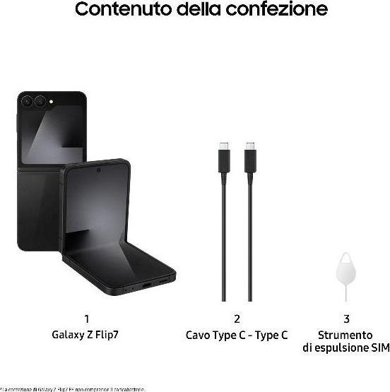 Produktbild Samsung Galaxy Z Flip7 FE (256 GB, Black, 6.70", SIM + eSIM, 5G)