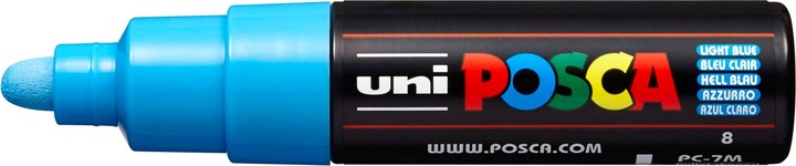Actual product image Posca Marker PC-7M round tip (Blue, 5.50 mm, 1 x)