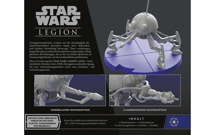 Productafbeelding FFG FFGD4682 - ZSD1 Dwarf Spider Droid - Star Wars: Legion, Leeftijden 14+ (NL Uitbreiding). (Duits)