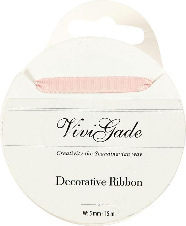 Immagine prodotto Creativ Company Nastro decorativo rosso chiaro, 15 m (Nastro da regalo, 1 x)