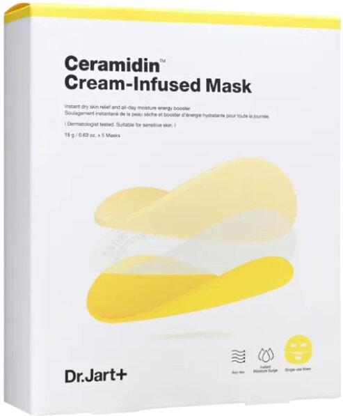 Dr. Jart+ Deeply Hydrating Ceramidin Face Mask Cream-Infused Mask - 5 X 18 G