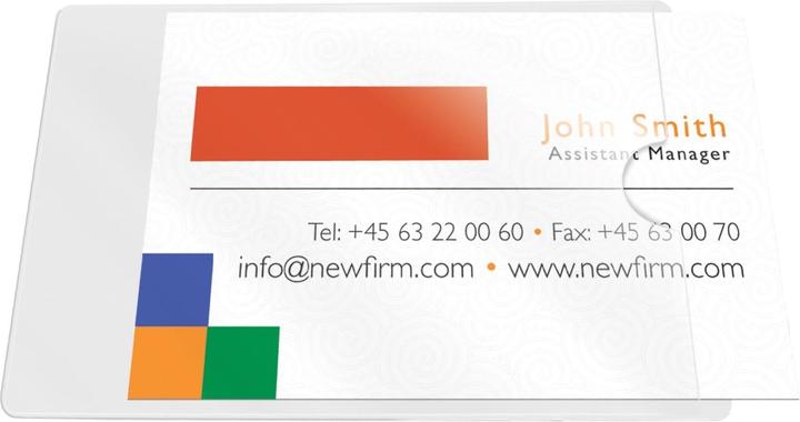 Produktbild Q-Connect Visitenkartentaschen (95 x 60 mm)