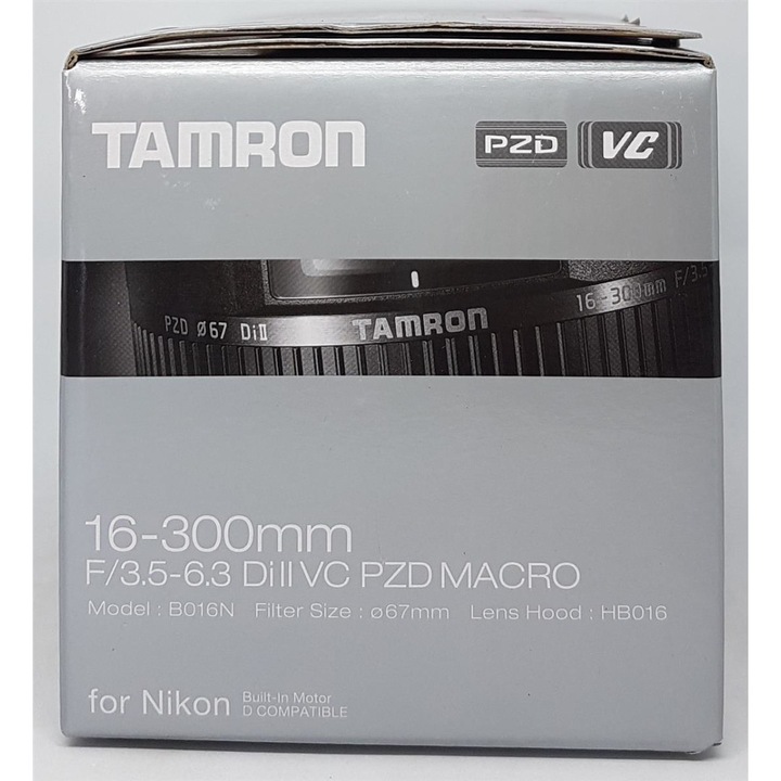 Image du produit Tamron 16-300mm f/3.5-6.3 Di II VC PZD, Nikon F (Nikon F, APS-C / DX)