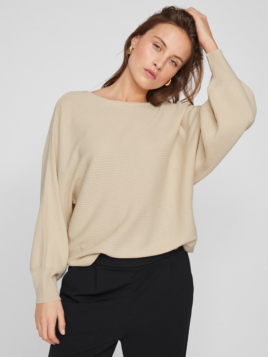 Actual product image Vila U-boat neck knitted jumper (L)
