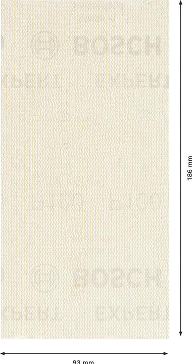 Image du produit Bosch Professional Zubehör EXPERT M480 Filet de ponçage pour ponceuses vibrantes, 93 x 186 mm, G 100, 10 pcs. (100)