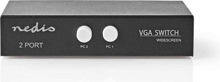 Actual product image Nedis VGA Switch 2 Port(s) Maximum Resolution: 2560x1600 500 MHz