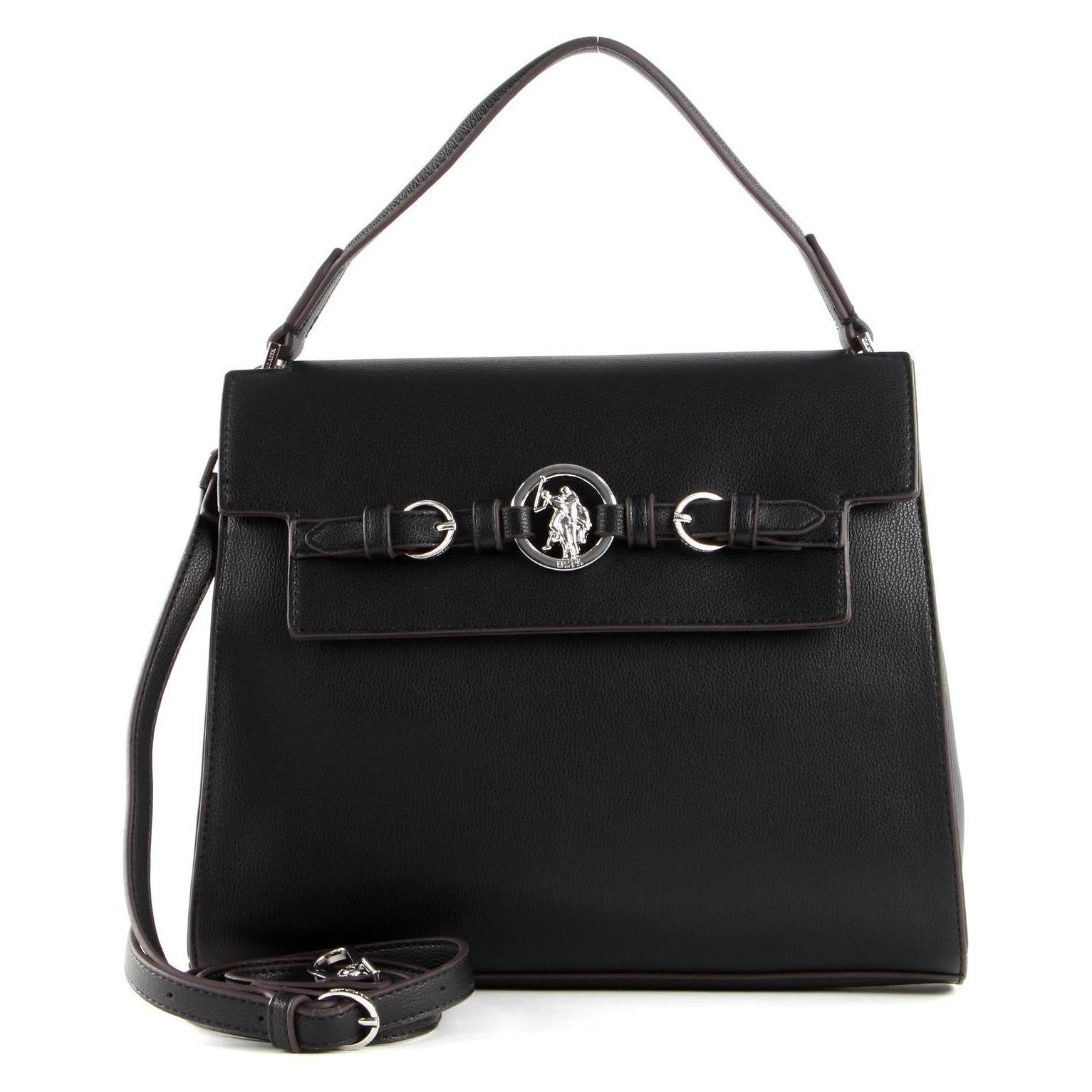 U.S. Polo, Damen, Handtasche, Delaware Top Handle Bag, Schwarz