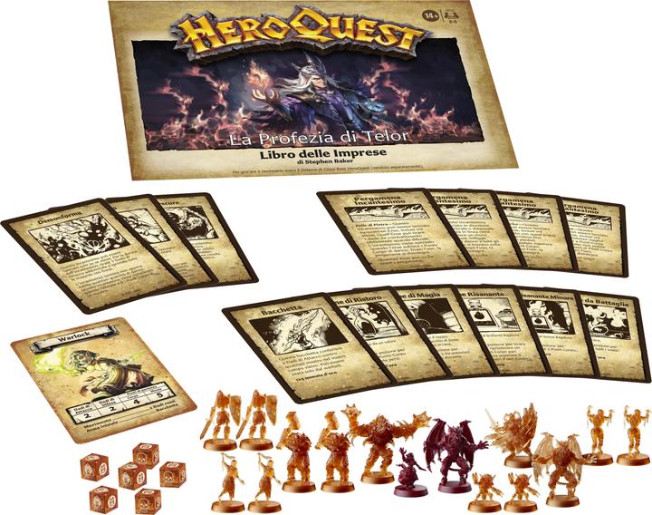 Image du produit Hasbro Gaming Pack Aventure HeroQuest La Prophétie de Telor, jeu de base HeroQuest requis (Italien)