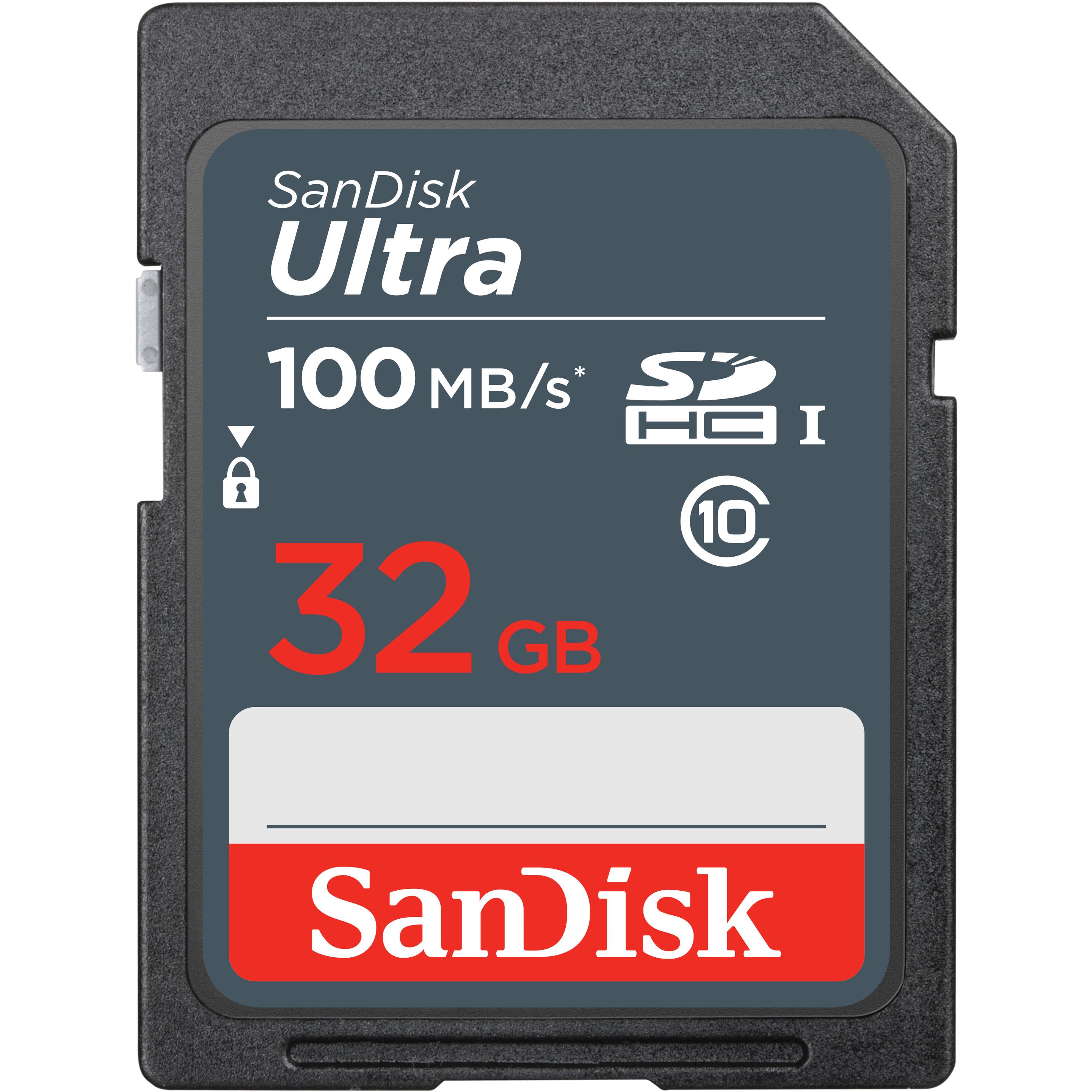 SANDISK Ultra (32 GB, SDHC, U1, UHS-I), Scheda di memoria, Grigio
