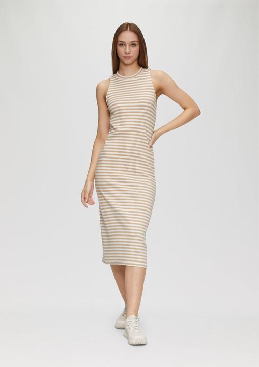Image du produit s.Oliver Kleid Geschlitztes Rippkleid mit Rundhalsausschnitt (XL)