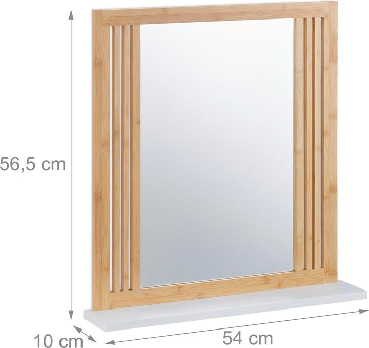 Immagine prodotto Relaxdays Specchio da bagno (54 x 56.50 cm)