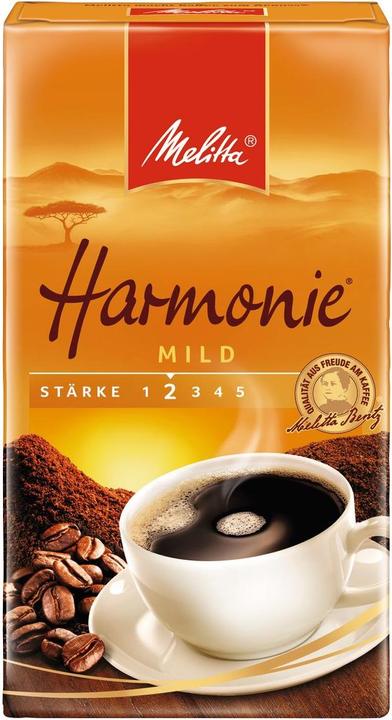 Actual product image Melitta Harmonie MILD coffee, ground 500.0 g (Medium roast, 500 g)