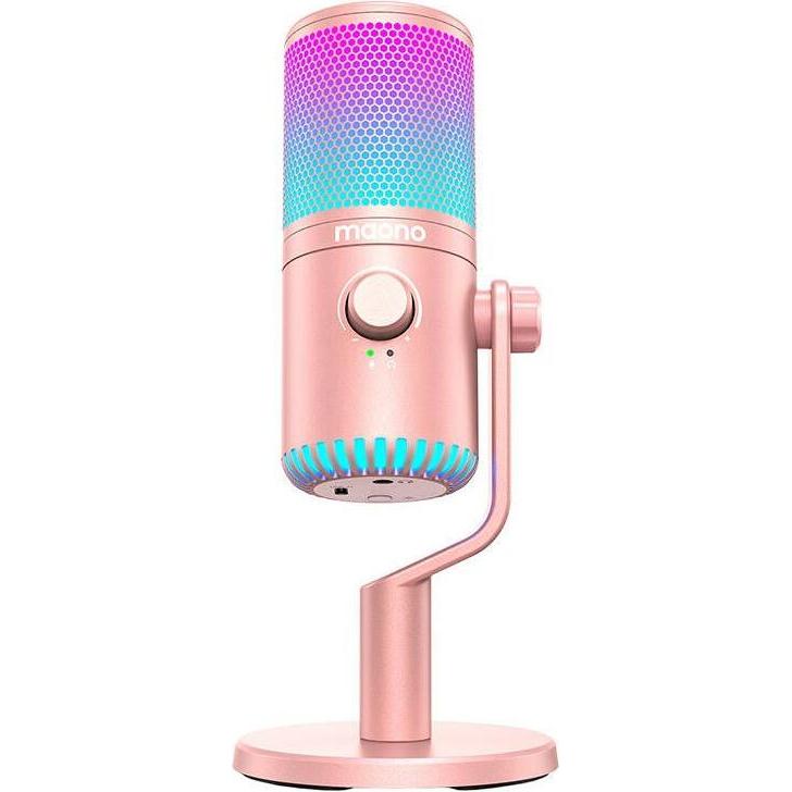 Thumbnail - Maono DM30RGB Microphone Pink, Mikrofon