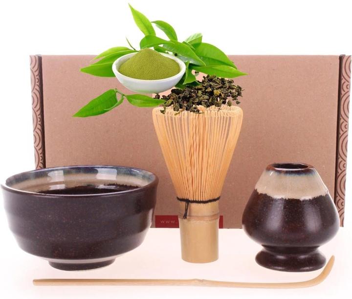 Image du produit Calimatcha Set de thé vert Matcha Kin, y compris le cadeau du balai Matcha