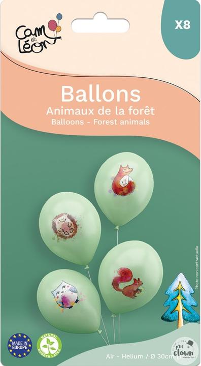 Actual product image P'tit Clown Balloons Animals Get Wild (6.80 x)