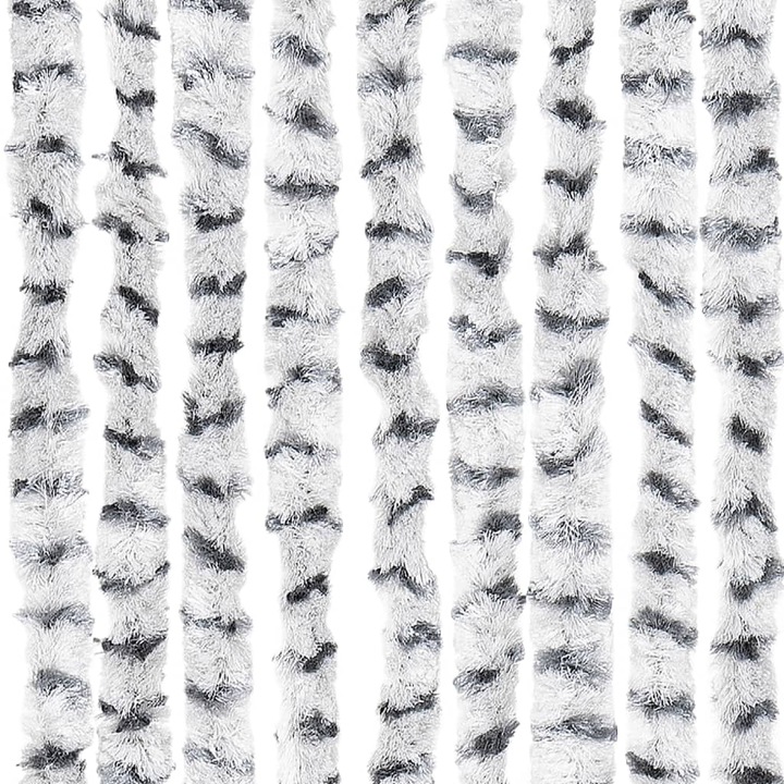 Immagine prodotto VidaXL Tenda per mosche Zanzariera Tenda per porta Tenda a filo Grigio chiaro Grigio scuro (56 x 200 cm)