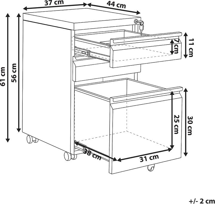 Produktbild Beliani Recami (37 x 44 x 61 cm)
