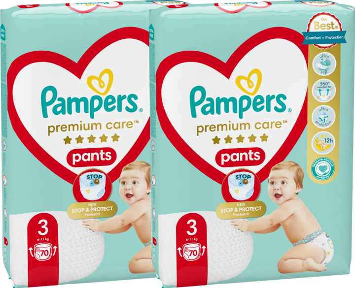 Produktbild Pampers Premium Care Pants (Gr. 3, Halbmonatsbox, 140 Stück)
