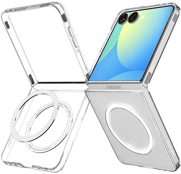 Produktbild Spigen AirSkin Mag MagSafe Case für Samsung Galaxy Z Flip 7 - Klar und Weiss (Samsung Galaxy Z Flip7)