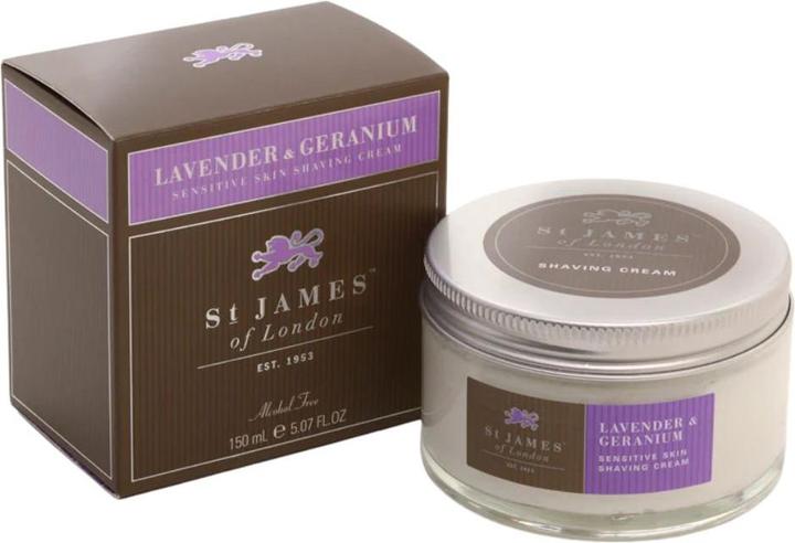 Produktbild St. James of London Rasiercreme Lavender & Geranium (150 ml, Rasiercreme)
