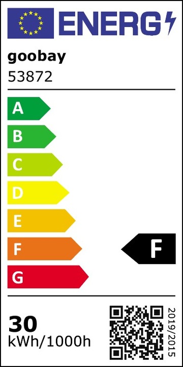 Energie-Label Goobay Aussenstrahler (2560 lm, IP65)