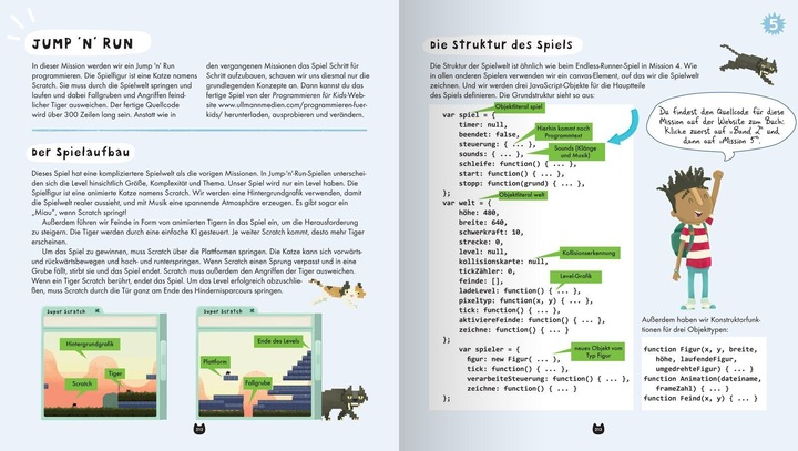 Produktbild Programmieren für Kids - Entwickle fünf Games mit HTML und JavaScript (Deutsch, David Whitney, 2024)