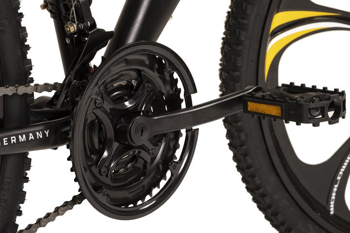 Produktbild Wyld Mountainbike Fully 26" Bliss schwarz-gelb 21 Gänge RH 47 cm Magnesium-Laufräder (47 cm)