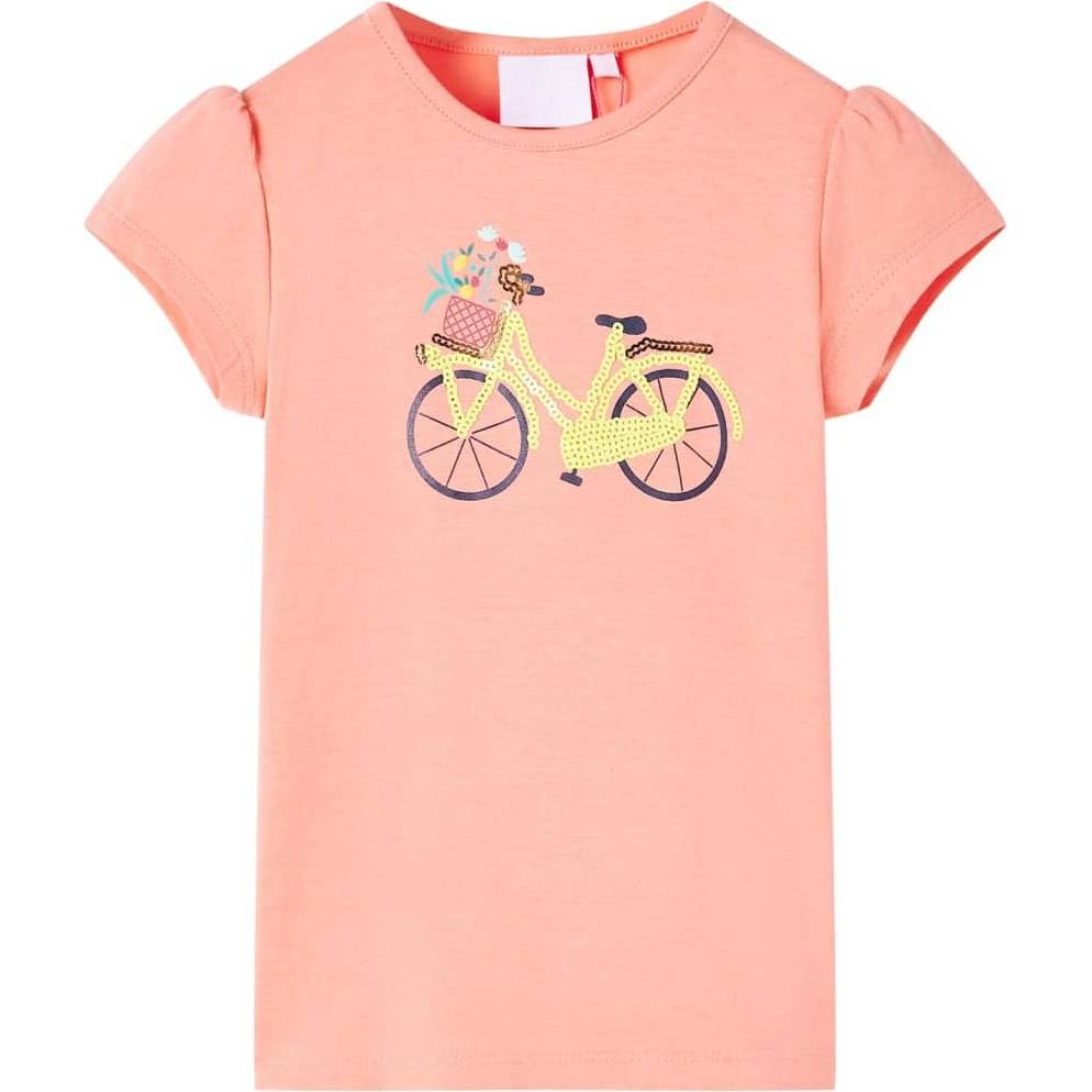 VidaXL, Unisex, Shirt, Kinder-T-Shirt Korallenrosa 92,Material: 95 % Baumwolle. 5, Rosa, (92)