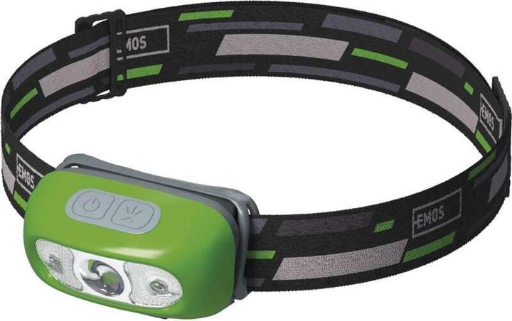 Actual product image Emos CREE LED Rechargeable Headlamp, 230 lm, 80 m, Li-Pol 1200 mAh (230 lm)