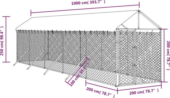 Produktbild vidaXL Alick (Hundezwinger)