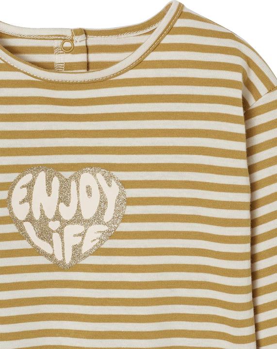 Image du produit Vertbaudet T-shirt bébé à rayures en forme de coeur (92)