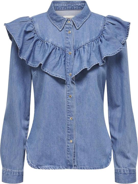 Immagine prodotto Only ONLINDIGO LS FRILL DNM SHIRT QYT Camicia in denim (L)