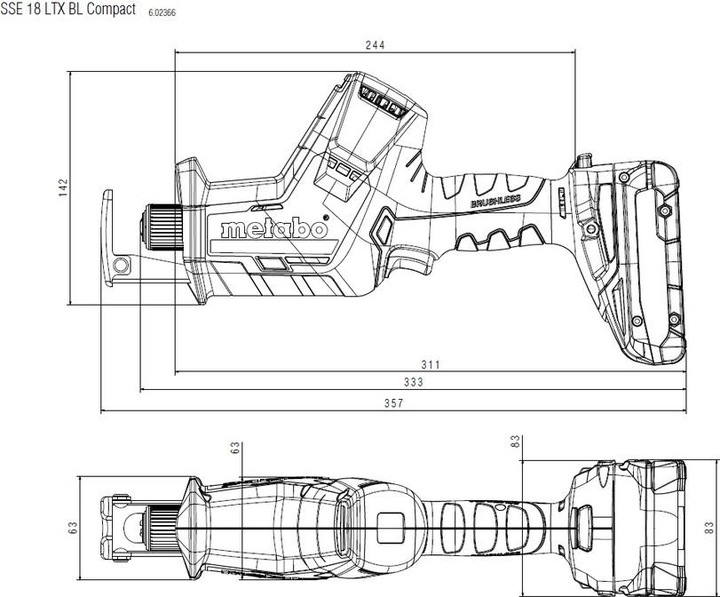 Actual product image Metabo SSE 18 LTX BL Compact