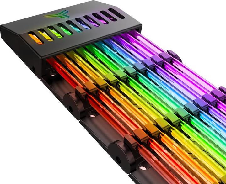 Actual product image Jonsbo DY-1 ARGB lighting for mainboard power cable (RGB)