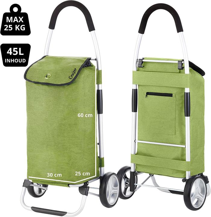 Actual product image Cruiser Shopping Trolley 45L, Green