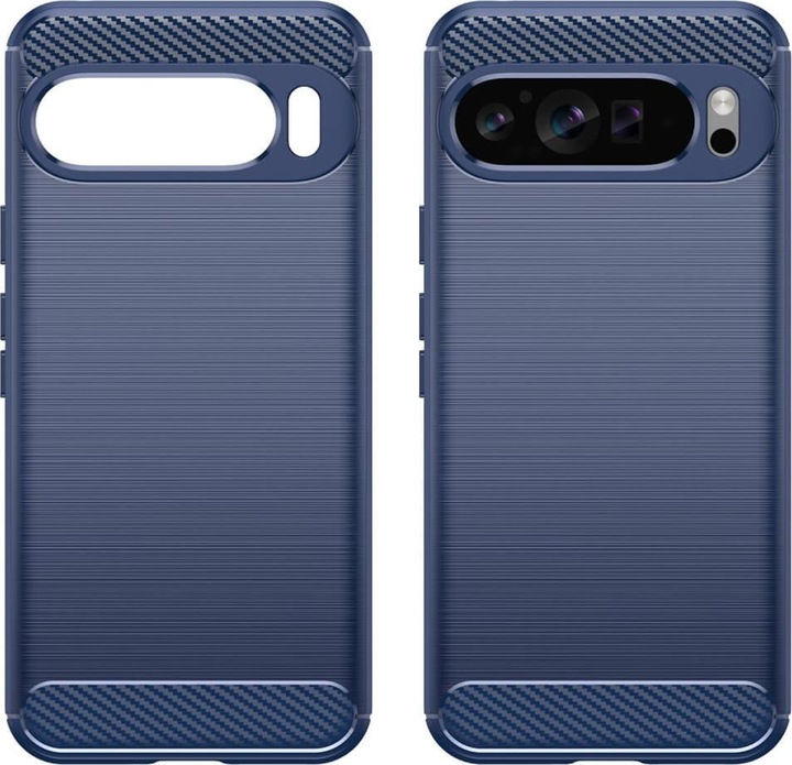Actual product image Cover-Discount Google Pixel 9 Pro XL - Metal Carbon Look Cover (Google Pixel 9 Pro XL)