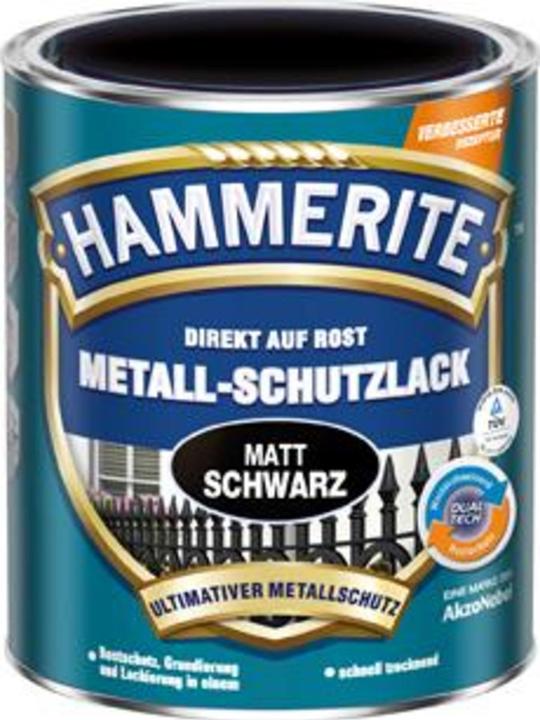 Hammerite Laque protectrice pour métaux (750 ml, Noir mat)