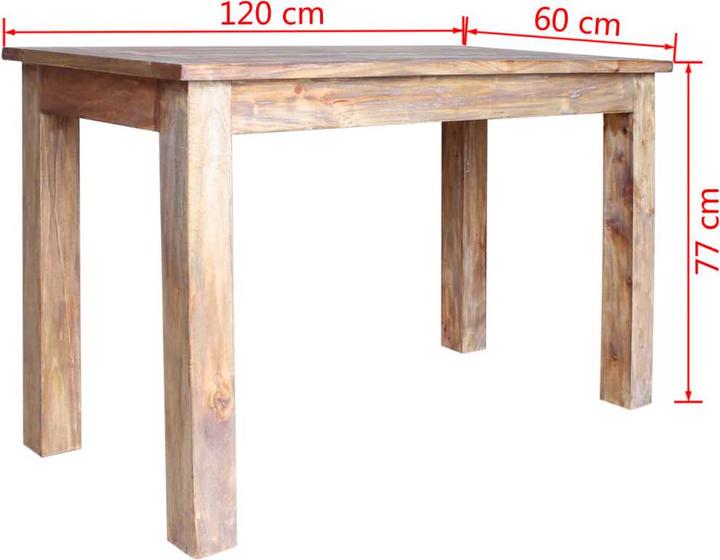 Image du produit vidaXL Esstisch (120 x 60 x 77 cm)