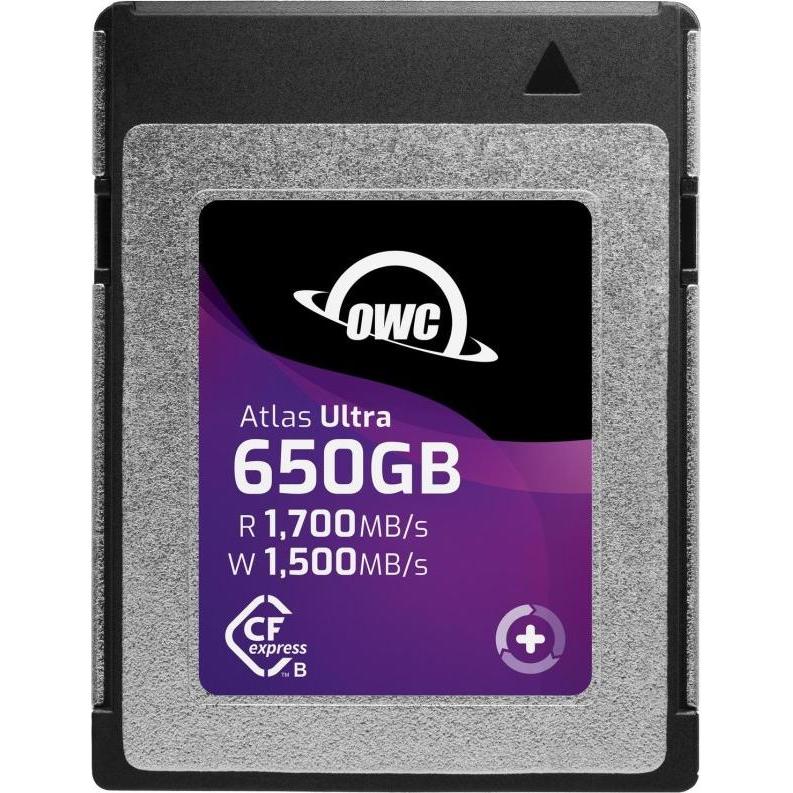 OWC CFexpress Atlas Ultra 650GB 1700/1500 MB/s (650 GB, CFexpress tipo B), Scheda di memoria
