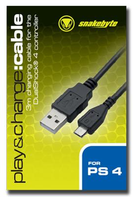 Image du produit Snakebyte Câble Play & Charge pour PS4 (PS4)