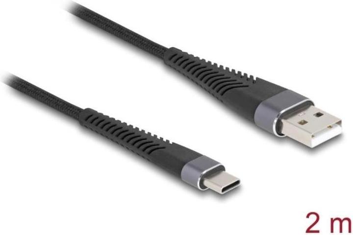 Produktbild Delock USB 2.0 Kabel USB Typ-A Stecker zu USB Type-C Stecker (2 m, USB 2.0, 60 W)