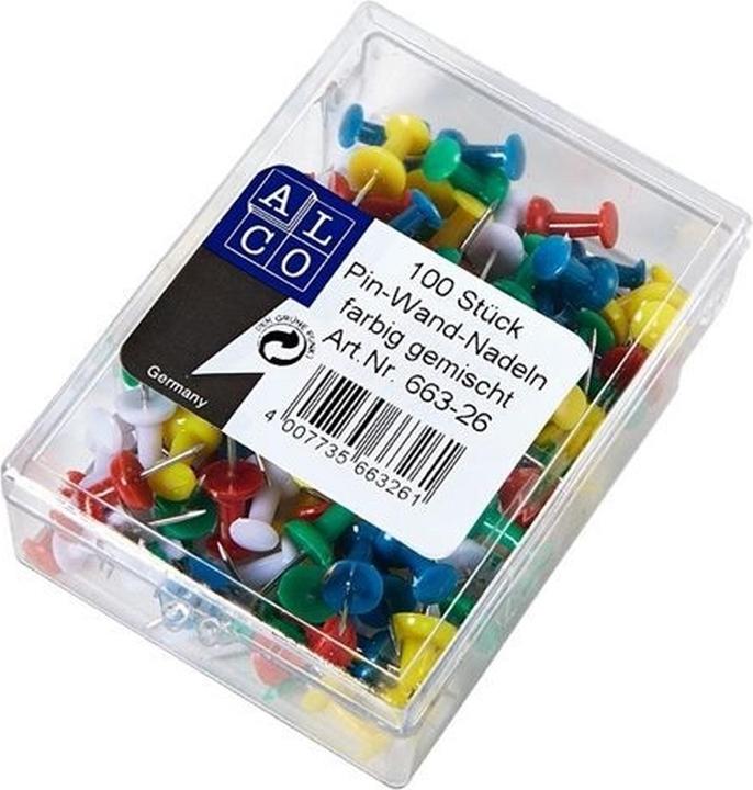 Immagine prodotto Alco Aghi per bacheche (100 Pezzo/i, 21 mm)