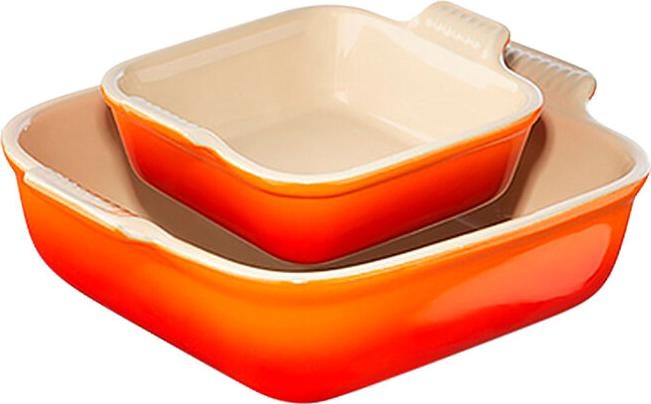 Actual product image Le Creuset Casserole dish set of 2 Tradition 13/20 cm oven red